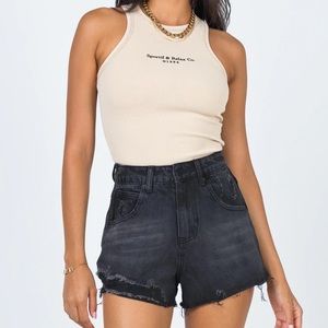 Princess Polly Shannon Black Shorts